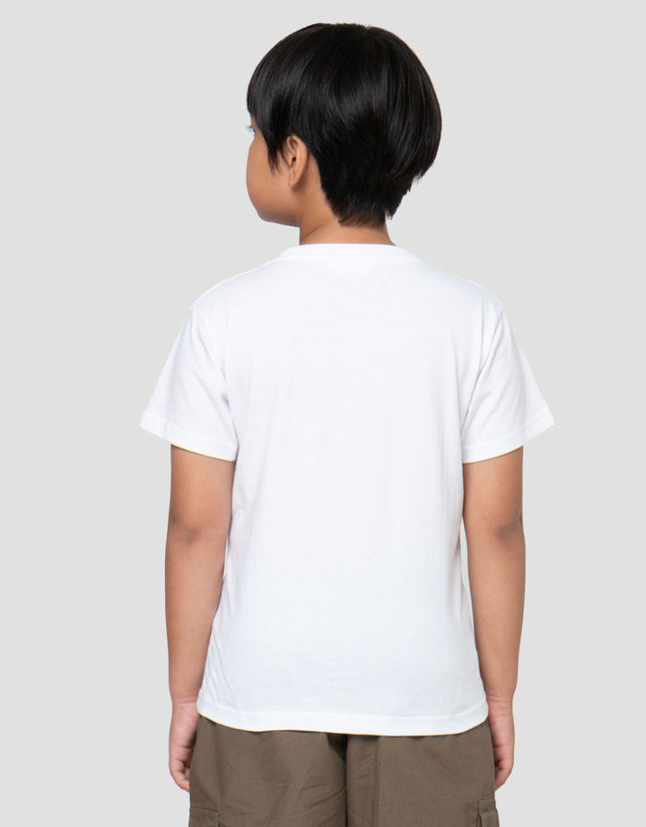 Little M Brave Move Lion Print Kaos Anak Laki-laki