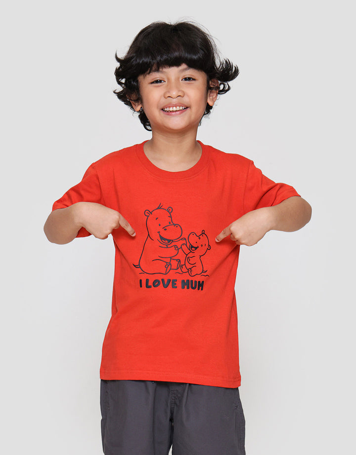 Little M Hipo Love Mum Kaos Anak Laki-laki
