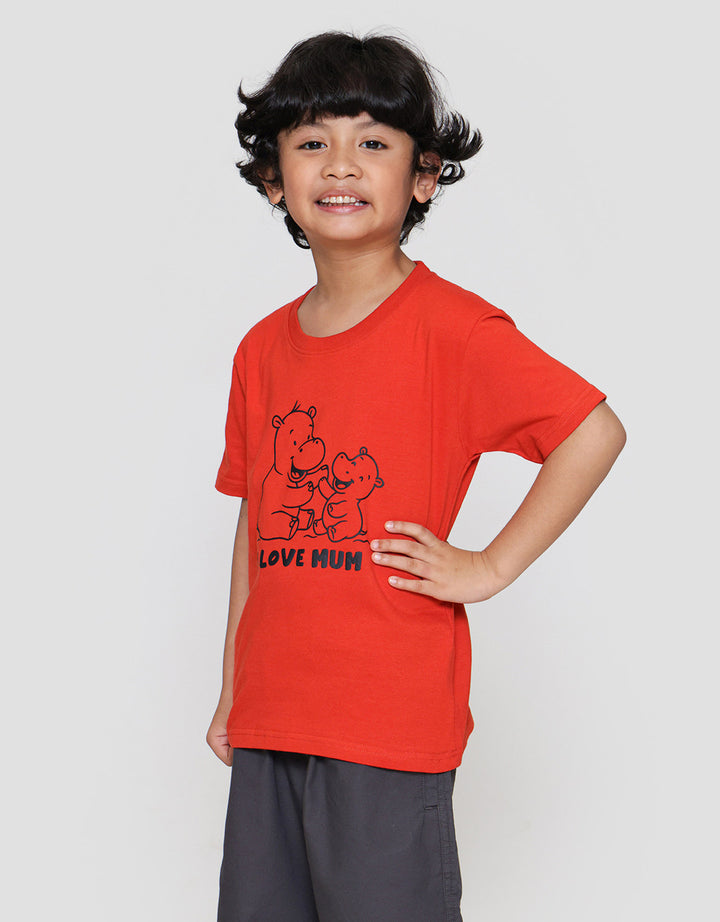Little M Hipo Love Mum Kaos Anak Laki-laki