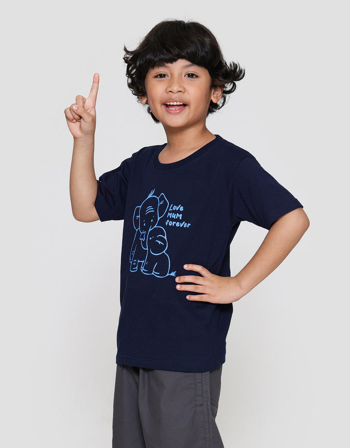 Little M Elephant Love Forever Kaos Anak Laki-laki