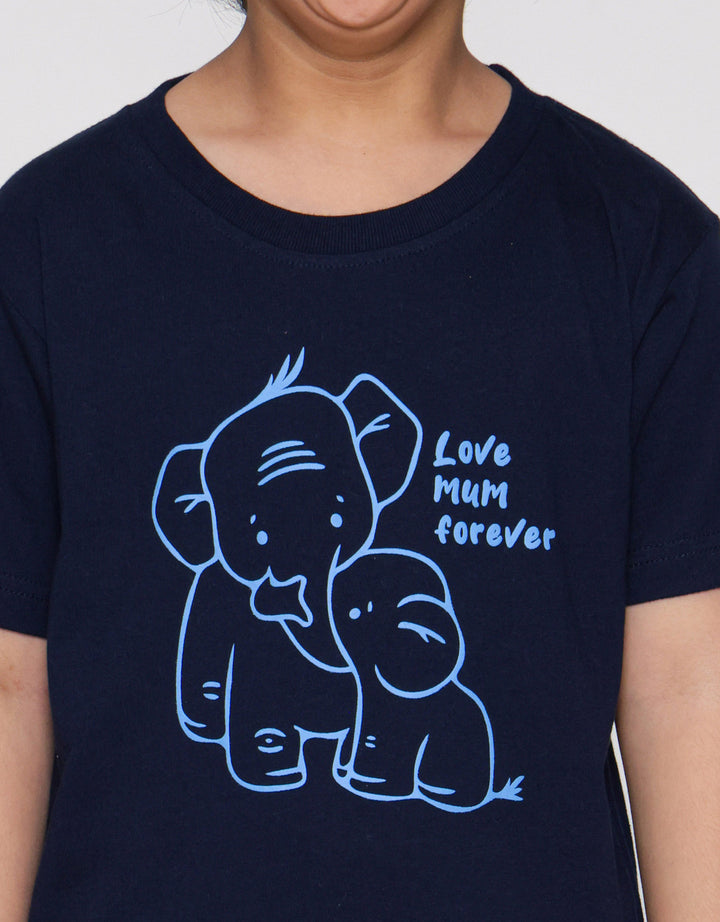 Little M Elephant Love Forever Kaos Anak Laki-laki