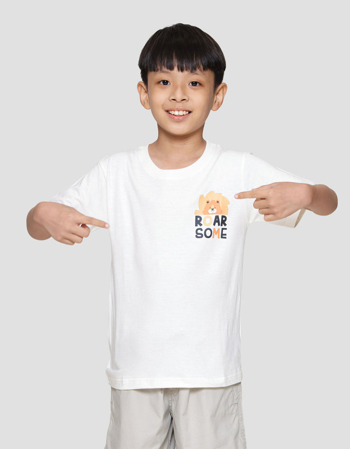 Little M Roar Some Kaos Anak Laki-laki