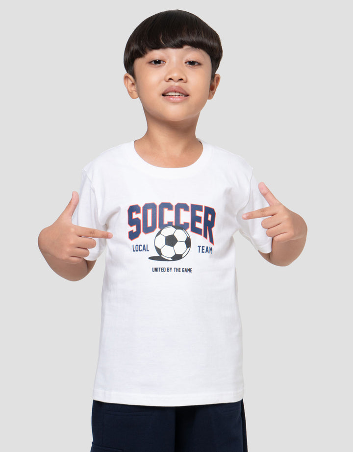 Little M Print Soccer Kaos Anak Laki-laki