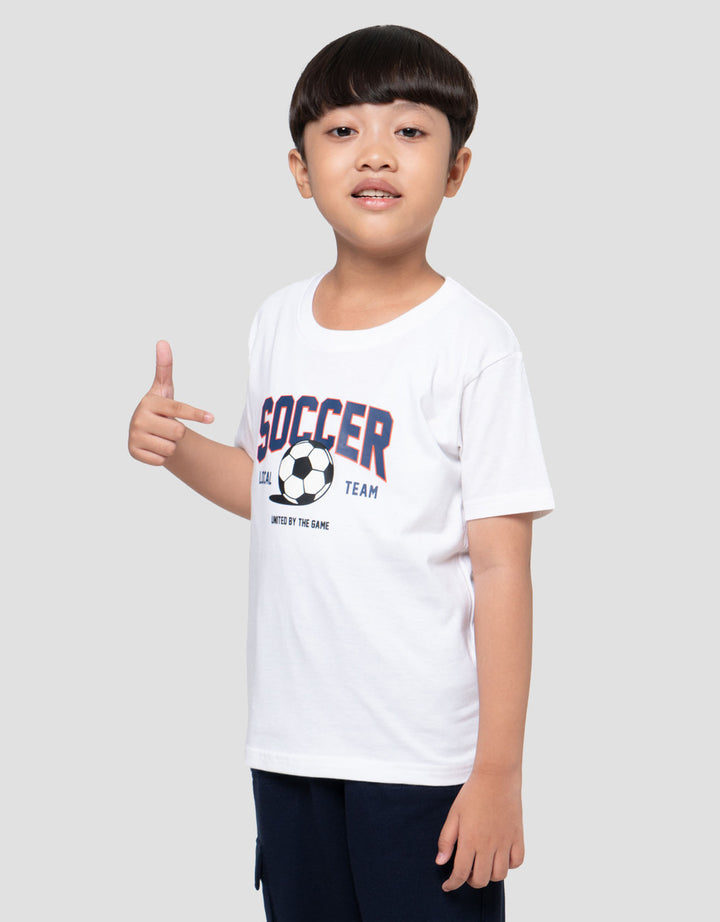 Little M Print Soccer Kaos Anak Laki-laki