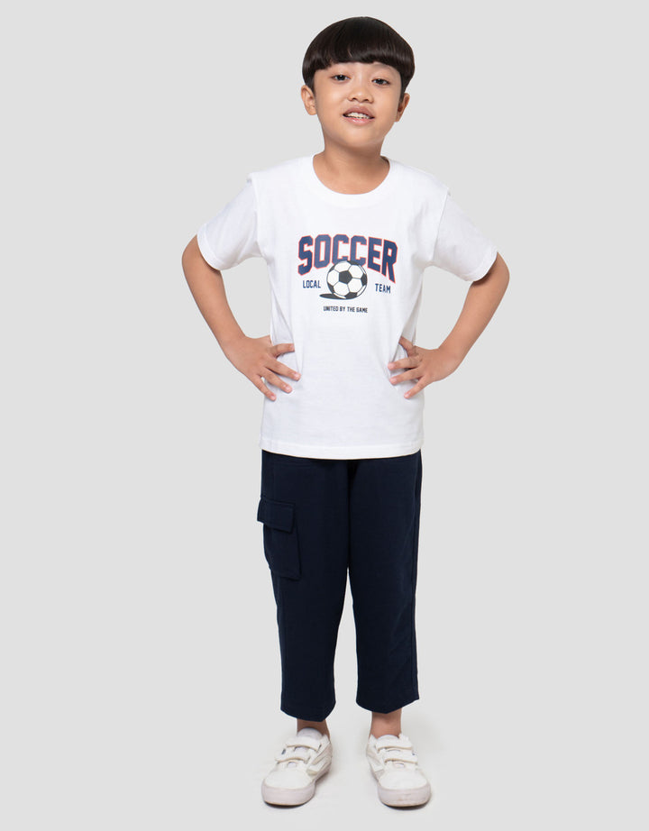 Little M Print Soccer Kaos Anak Laki-laki