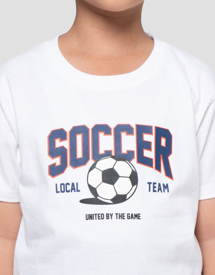 Little M Print Soccer Kaos Anak Laki-laki