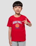Little M Print Basket Ball Kaos Anak Laki-laki