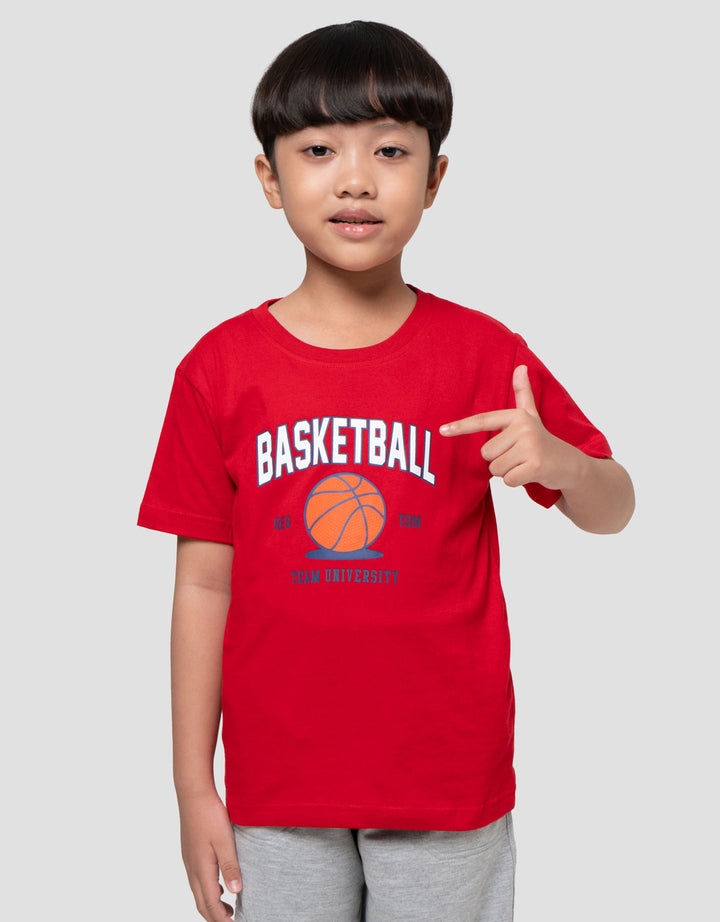 Little M Print Basket Ball Kaos Anak Laki-laki
