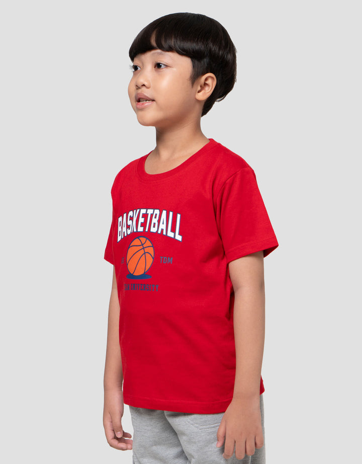 Little M Print Basket Ball Kaos Anak Laki-laki