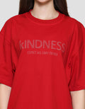 Nevada Solid Comb Kindness Kaos Oversize Wanita