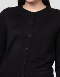 Nevada Solid Flat Knit Basic Cardigan Wanita