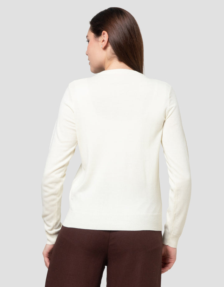 Nevada Solid Flat Knit Basic Cardigan Wanita