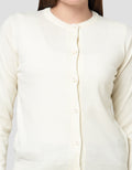 Nevada Solid Flat Knit Basic Cardigan Wanita