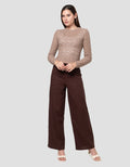 Nevada Flat Knit Textured Sweater Wanita