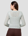 Nevada Flat Knit Textured Sweater Wanita