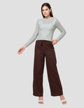 Nevada Flat Knit Textured Sweater Wanita