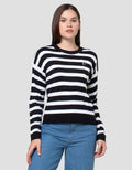 Nevada Reg Flat Knit Stripe Sweater Wanita