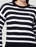 Nevada Reg Flat Knit Stripe Sweater Wanita