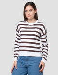 Nevada Reg Flat Knit Stripe Sweater Wanita