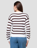 Nevada Reg Flat Knit Stripe Sweater Wanita