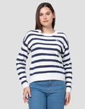 Nevada Reg Flat Knit Stripe Sweater Wanita