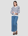 Nevada Reg Flat Knit Stripe Sweater Wanita