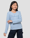 Nevada Rib Bordir Tali Kaos Anak Perempuan
