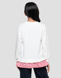 Nevada Woven Athletic Dept Sweater Anak Perempuan