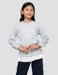 Nevada Woven Royal Campus Sweater Anak Perempuan