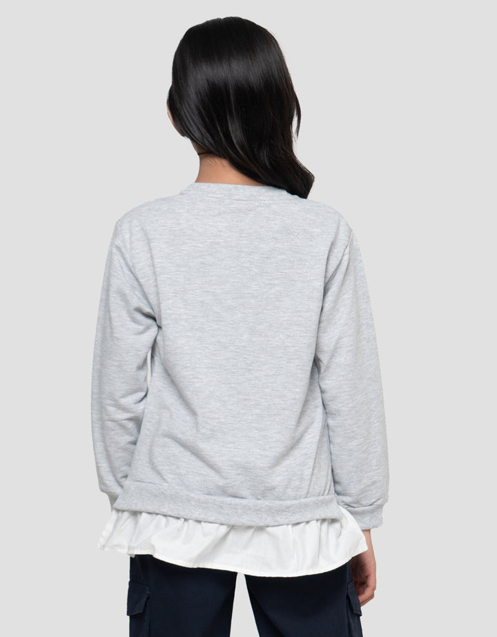 Nevada Woven Royal Campus Sweater Anak Perempuan