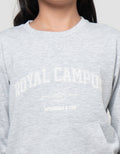 Nevada Woven Royal Campus Sweater Anak Perempuan