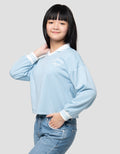 Nevada Kerah Wangki Sablon California Sweater Anak Perempuan