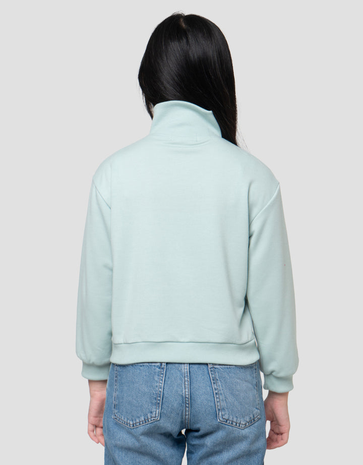 Nevada Zipper Bordir La Sweater Anak Perempuan