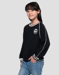 Nevada Piping Sablon Ny Sweater Anak Perempuan