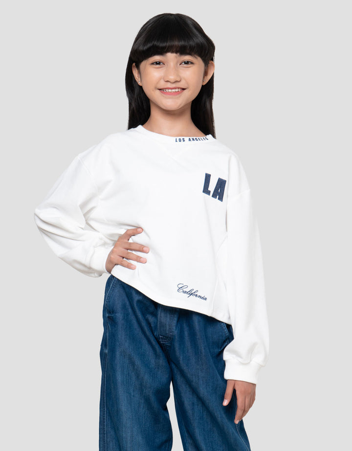 Nevada Bordir Aplikasi Sweater Anak Perempuan
