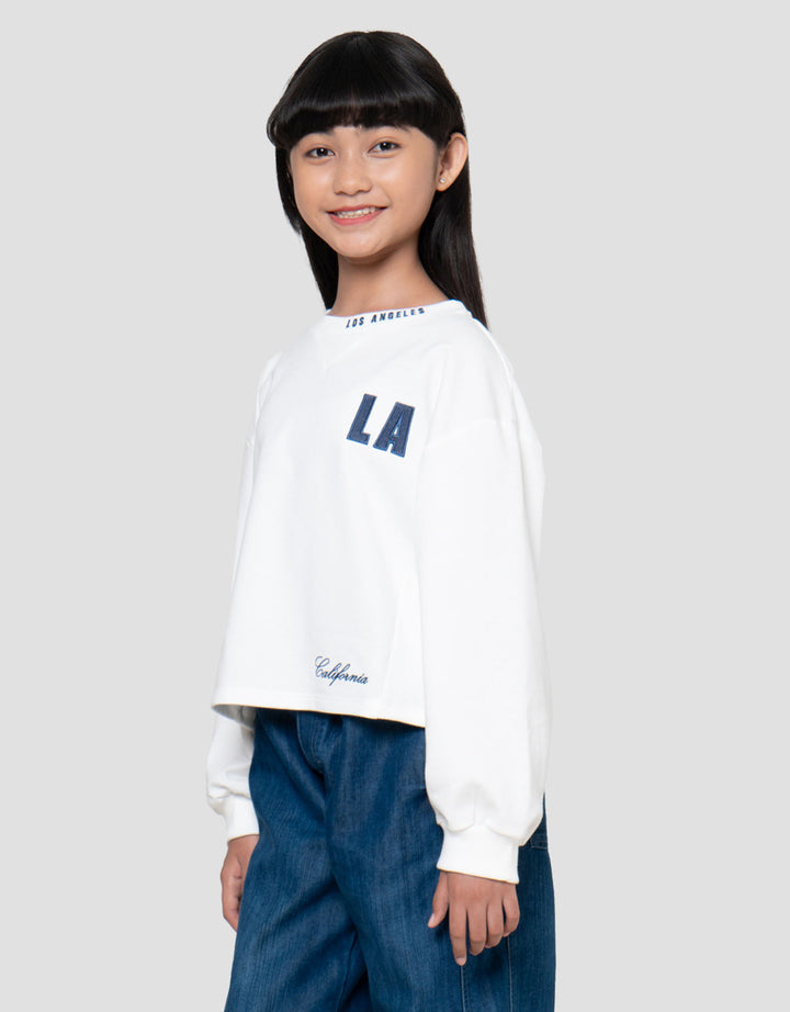 Nevada Bordir Aplikasi Sweater Anak Perempuan