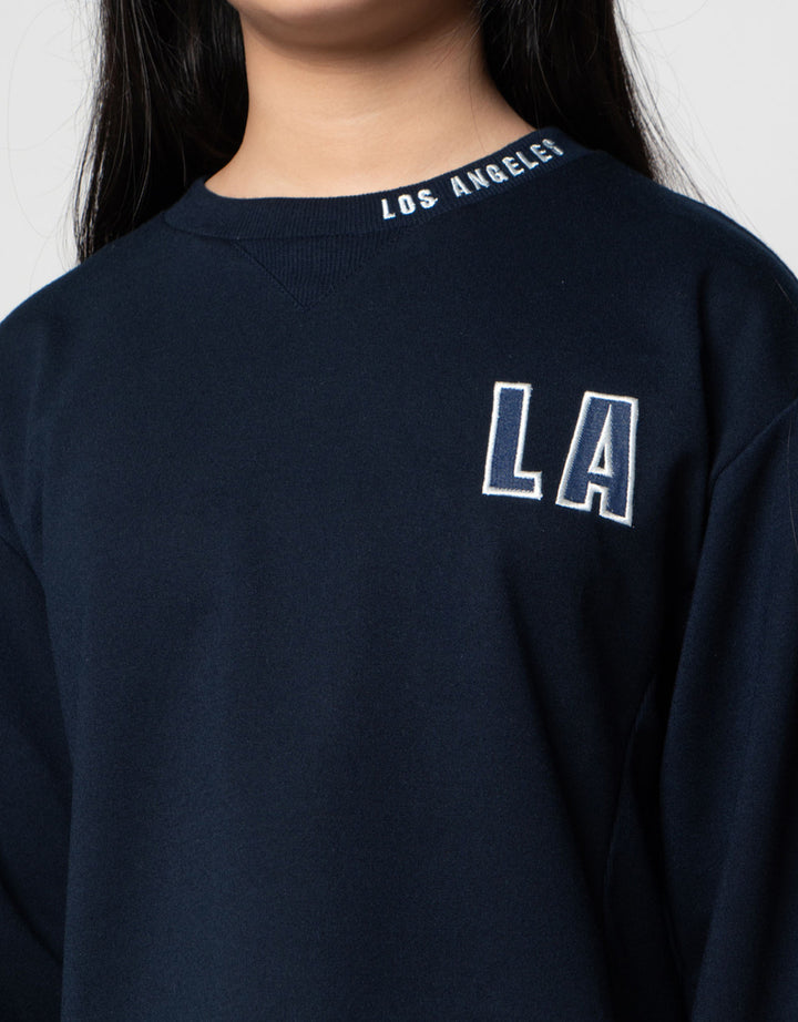Nevada Bordir Aplikasi Sweater Anak Perempuan