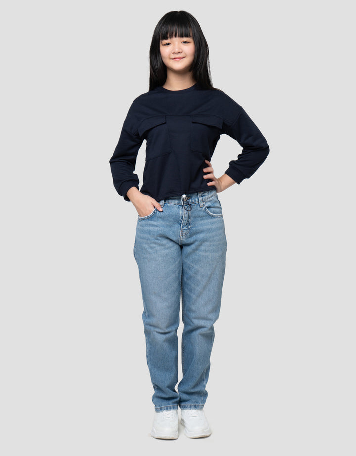 Nevada Kantong Stopper Bawah Sweater Anak Perempuan