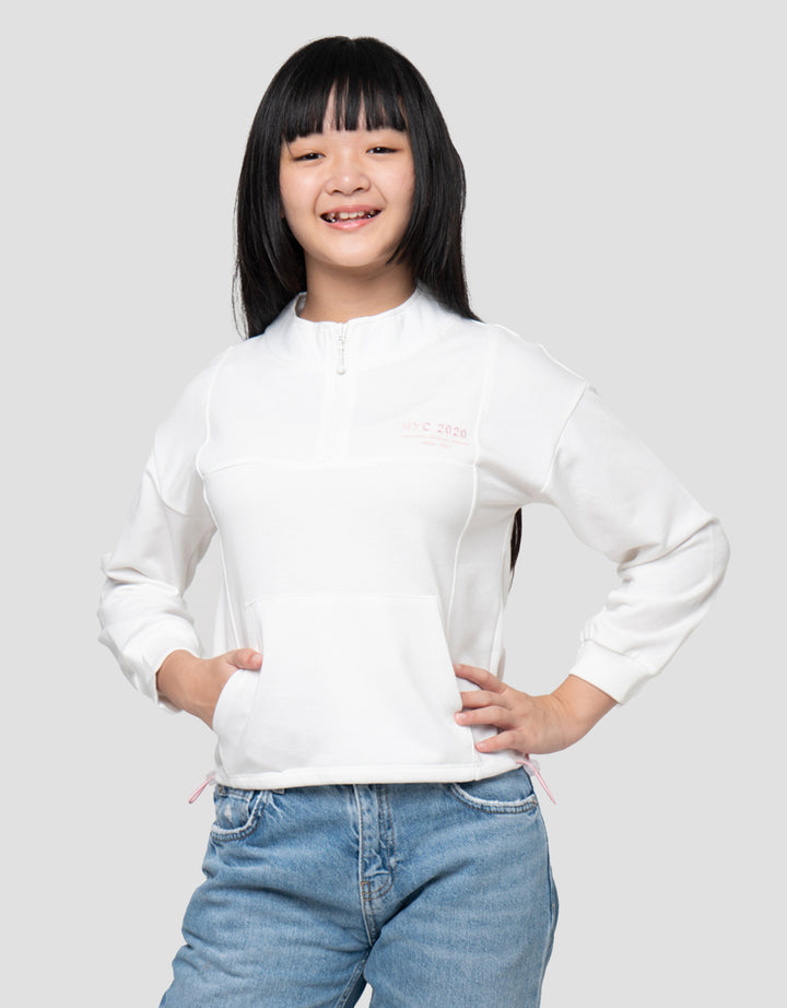 Nevada Zipper Nyc Sweater Anak Perempuan