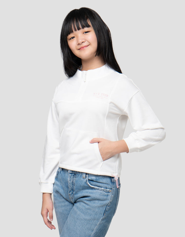 Nevada Zipper Nyc Sweater Anak Perempuan