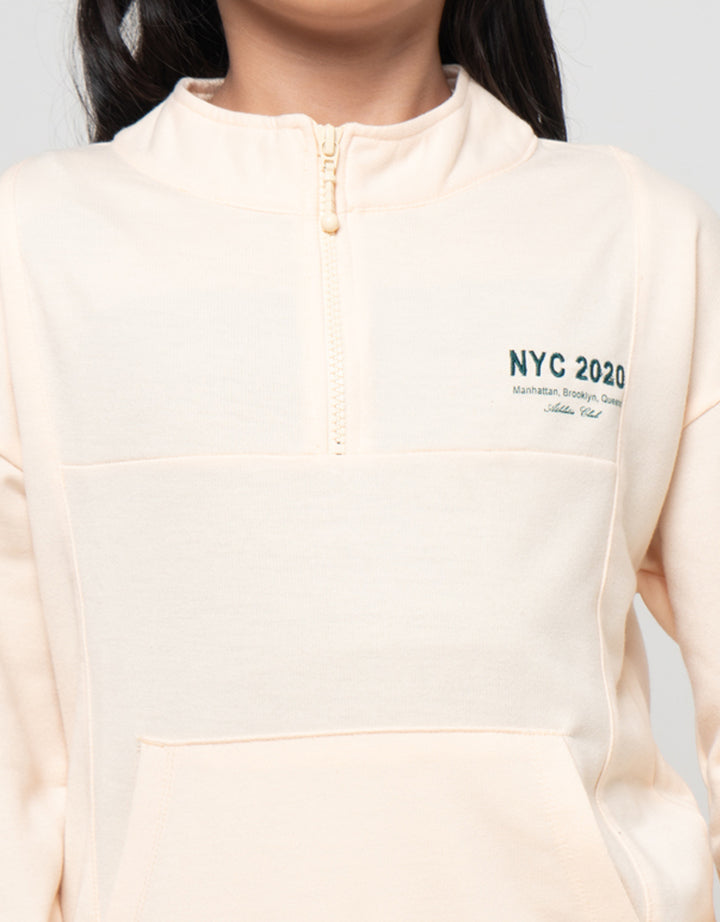 Nevada Zipper Nyc Sweater Anak Perempuan