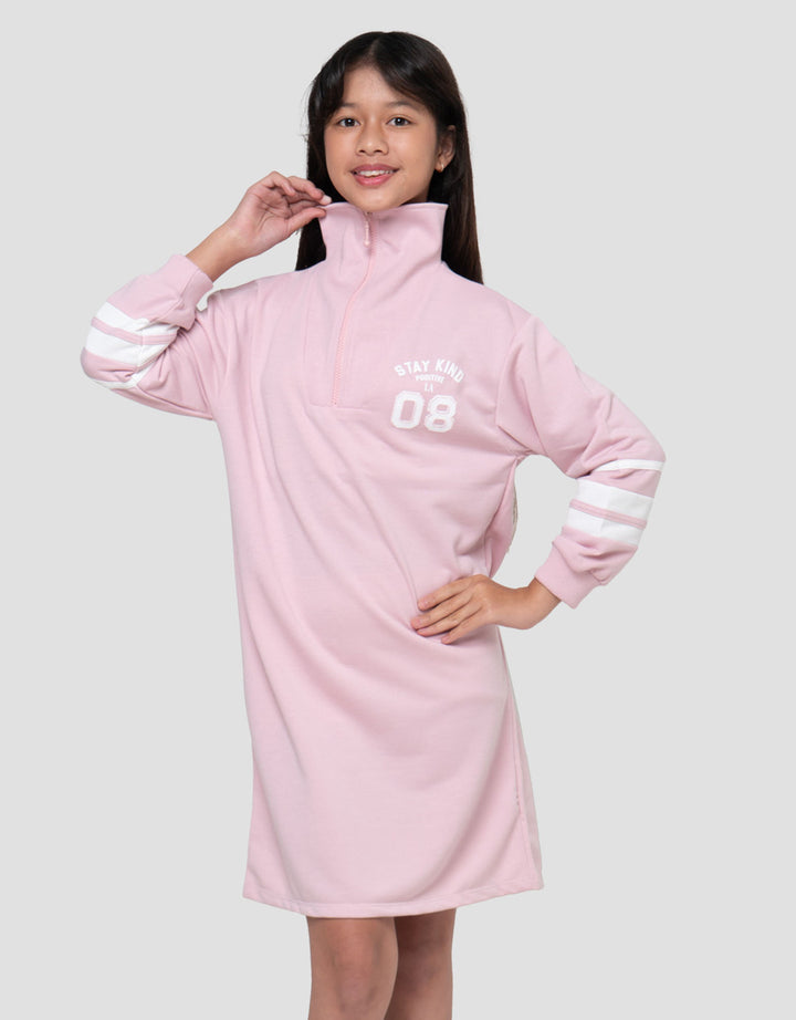Nevada Knit Kerah Stay Kind Midi Dress Anak Perempuan