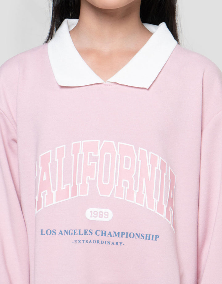 Nevada Kerah California Midi Dress Anak Perempuan