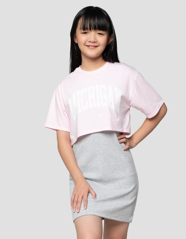 Nevada Rib 2In1 Michigan Midi Dress Anak Perempuan
