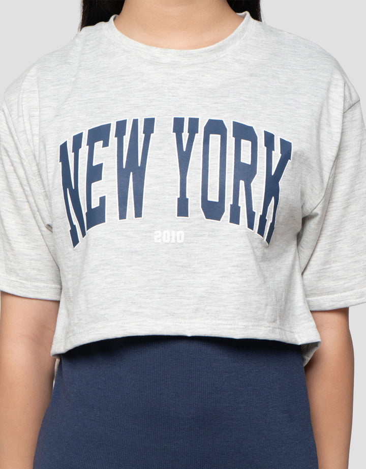 Nevada Rib 2In1 New York Midi Dress Anak Perempuan