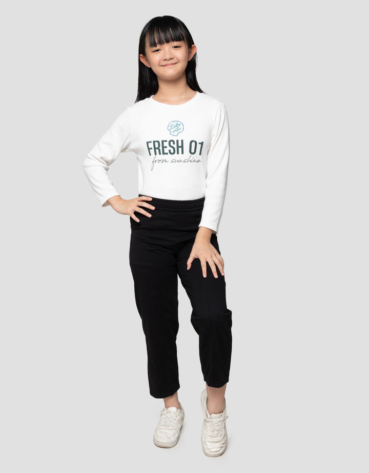 Nevada Knit Barrel Celana Panjang Anak Perempuan
