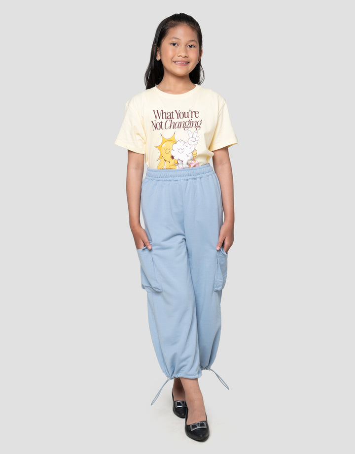 Nevada Knit Kantong Celana Cargo Anak Perempuan