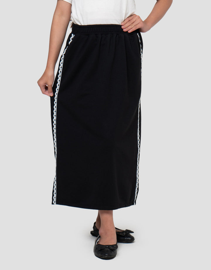 Nevada Knit Renda Rok Midi Anak Perempuan