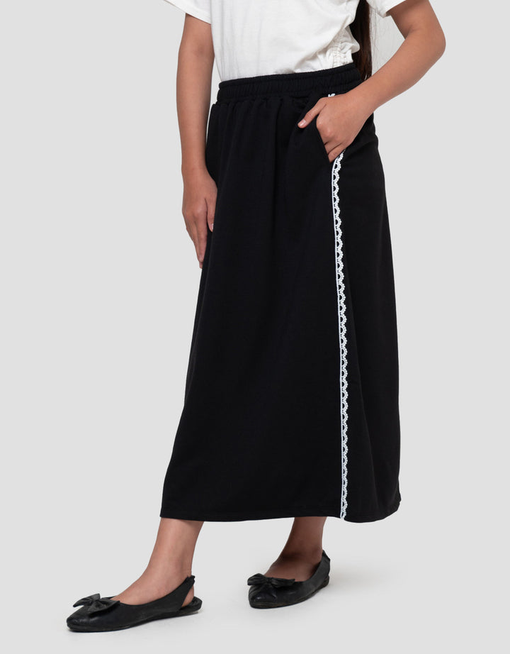 Nevada Knit Renda Rok Midi Anak Perempuan