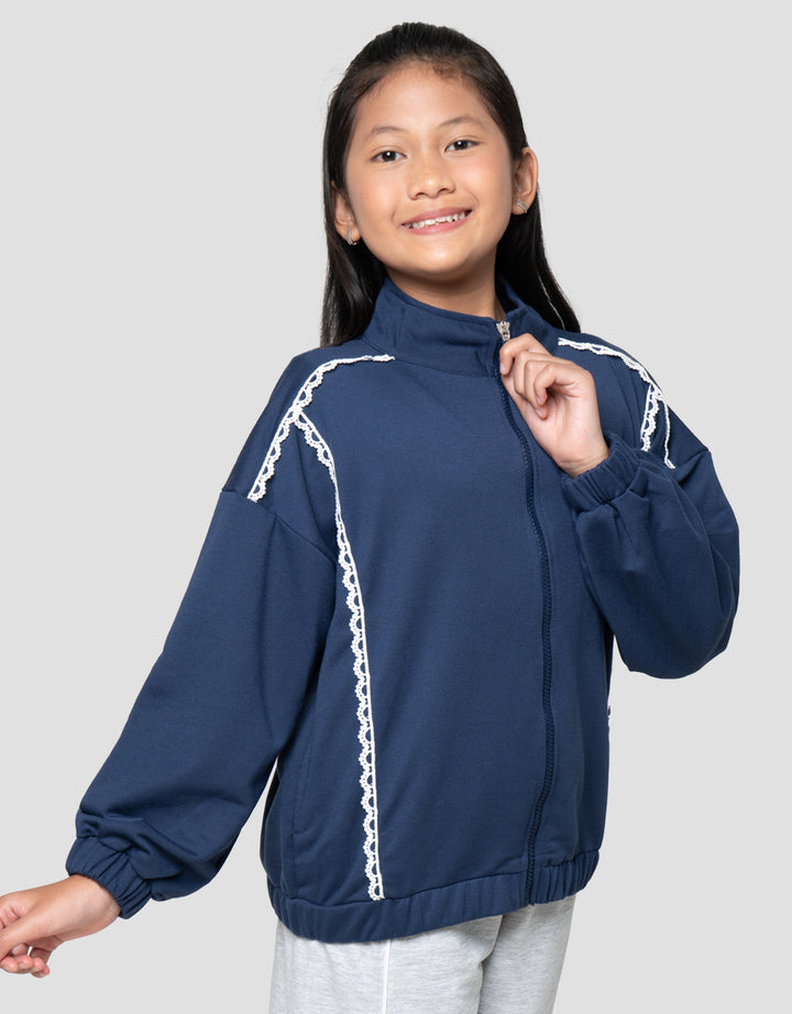 Nevada Renda Lengan Jaket Anak Perempuan